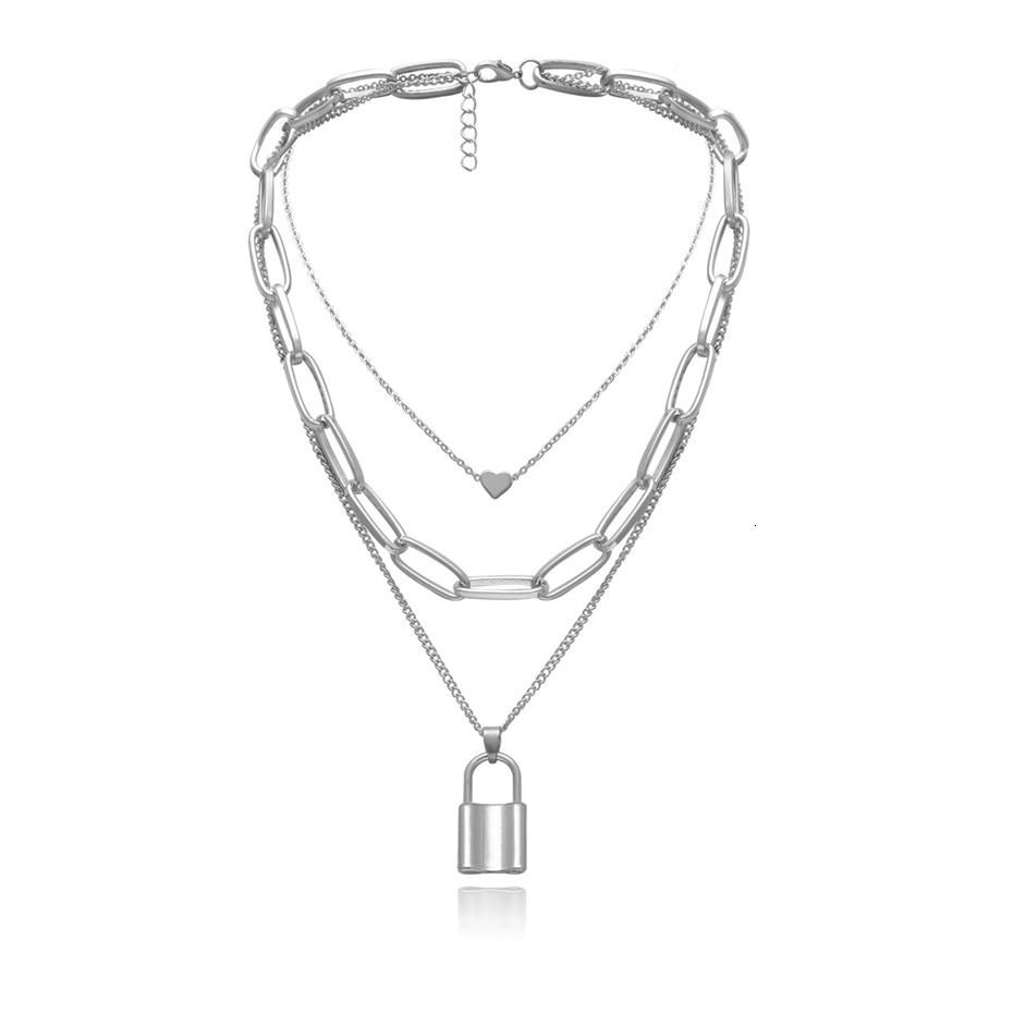 Multi-Layer PadLock Necklace - FashionAngelz