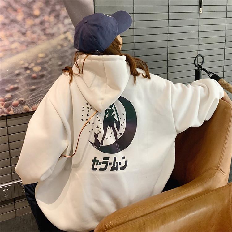 Reflective Moon Hoodie Hoodies & Sweatshirts Catherine's wardrobe Store 