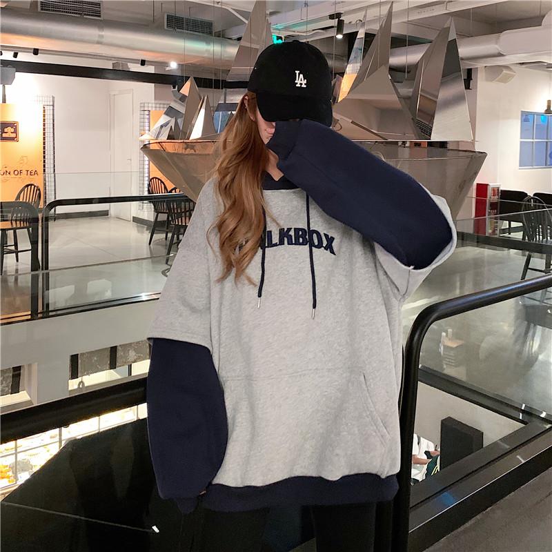 Chalkbox Double Layer Hoodie Hoodies & Sweatshirts Goghvinci Official Store Charcoal Grey S 