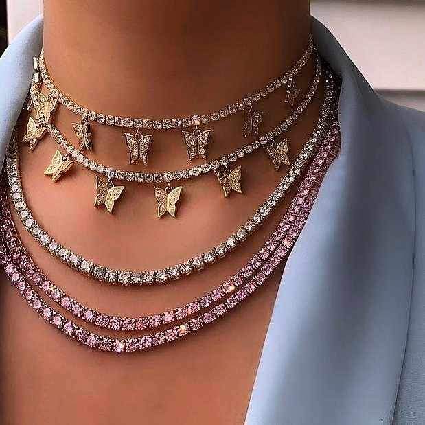 Butterfly Tennis Choker - FashionAngelz