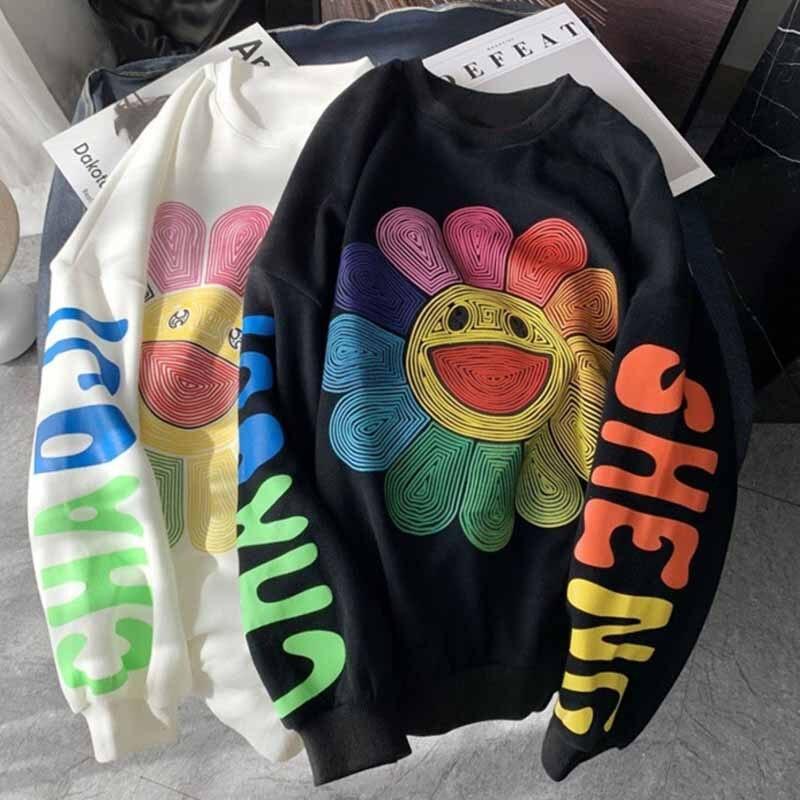 Happy Sunflower Hoodie Hoodies & Sweatshirts Shop5872354 Store 