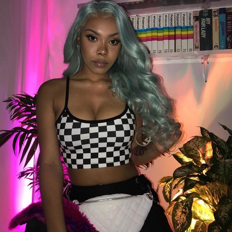 Plaid Checkered Tank Top - FashionAngelz