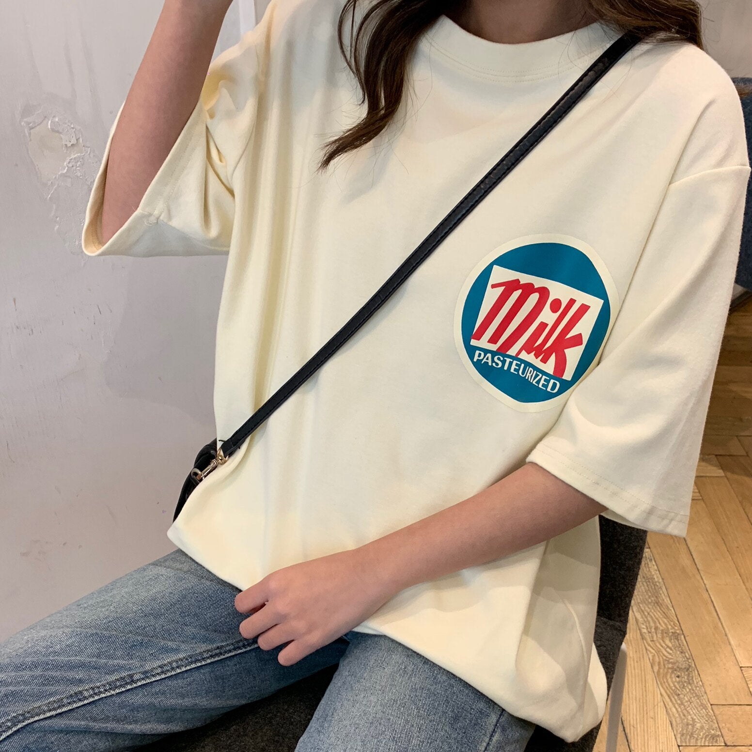 Oversized Milk Shirt T-Shirts Shop5872354 Store 