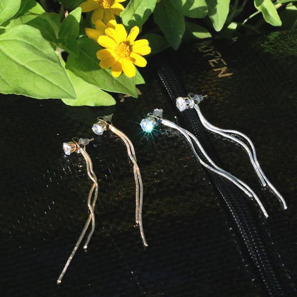 Silver Plated Dangled Earring - FashionAngelz