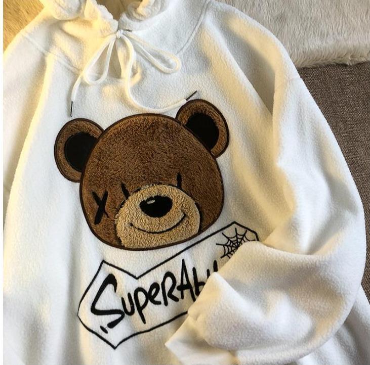 Teddy Plush Hoodie Hoodies & Sweatshirts Shop911054072 Store 