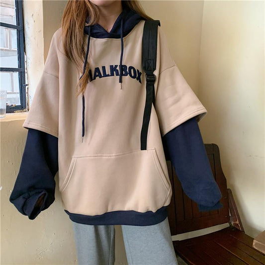 Chalkbox Double Layer Hoodie Hoodies & Sweatshirts Goghvinci Official Store Apricot S 