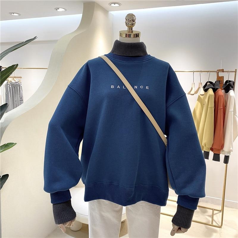 Double Layer Turtleneck Sweater Hoodies & Sweatshirts Kamazing Store 