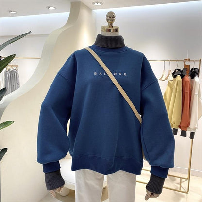 Double Layer Turtleneck Sweater Hoodies & Sweatshirts Kamazing Store 