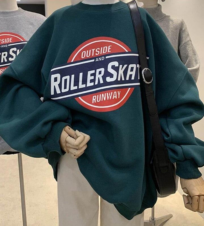Rollerskate Sweater Hoodies & Sweatshirts Fantasy World Factory Store 