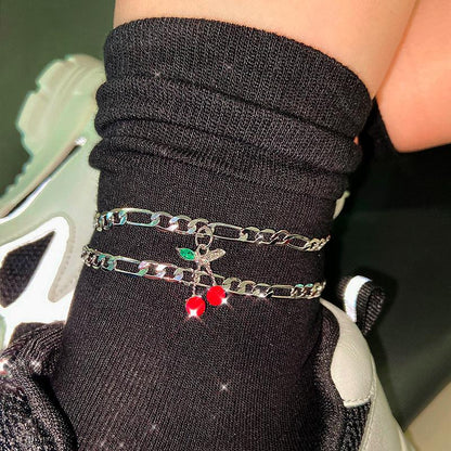 Cuban Cherry Anklet - FashionAngelz