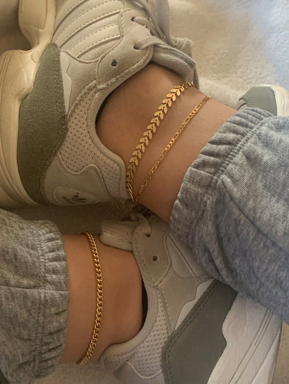 Chevron Arrow Anklet - FashionAngelz