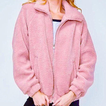 Teddy Plush Fur Coat - FashionAngelz