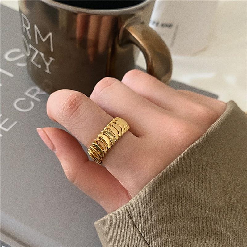 Gold Adjustable Knuckle Rings Rings MENGJIQIAO Official Store 