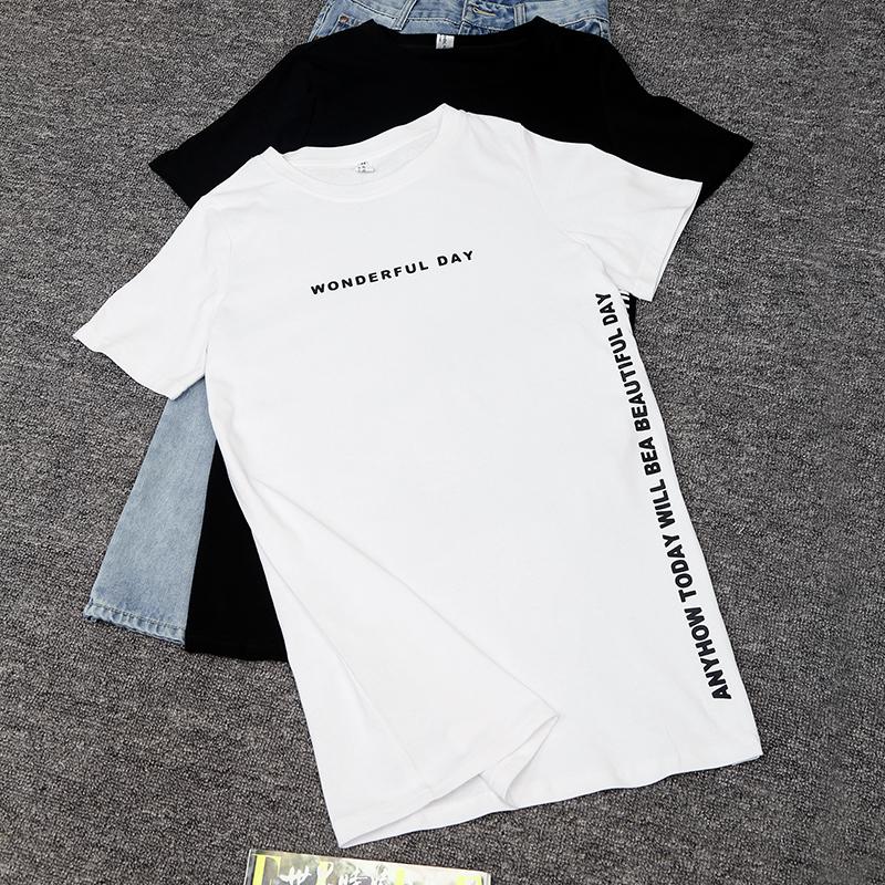"Wonderful Day" Longline T-Shirt - FashionAngelz