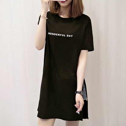 "Wonderful Day" Longline T-Shirt - FashionAngelz