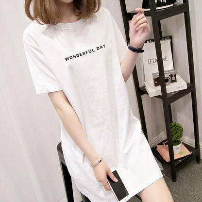 "Wonderful Day" Longline T-Shirt - FashionAngelz