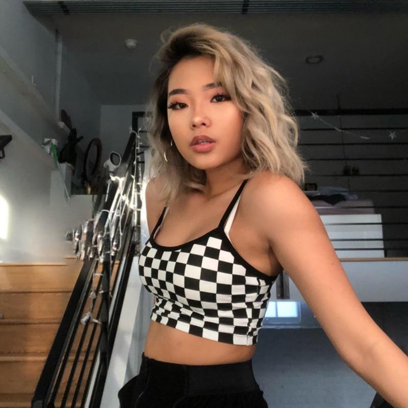 Plaid Checkered Tank Top - FashionAngelz