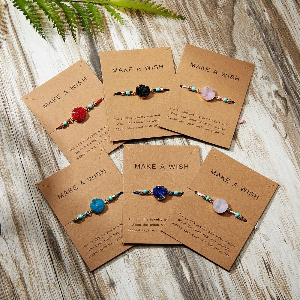 Woven Stone Make A Wish Bracelet - FashionAngelz
