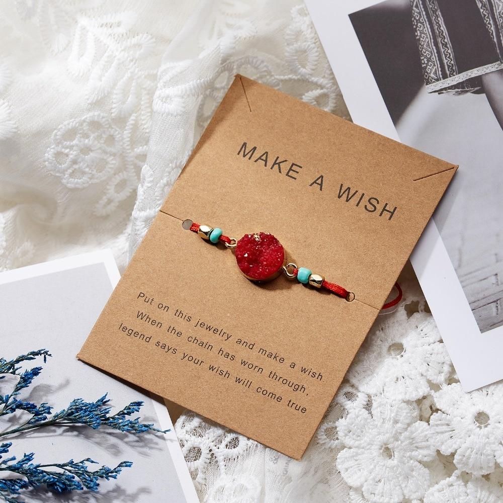 Woven Stone Make A Wish Bracelet - FashionAngelz