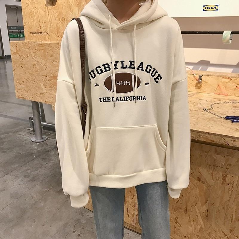 Rugby League Hoodie Hoodies & Sweatshirts Answer's Store Beige S 