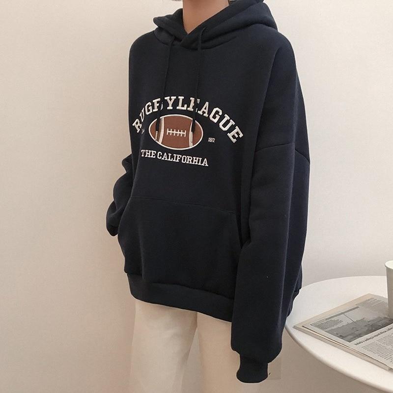 Rugby League Hoodie Hoodies & Sweatshirts Answer's Store Navy Blue S 