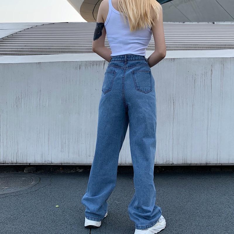 Wide Leg Butterfly Jeans Jeans SHENGPALAE Official Store 