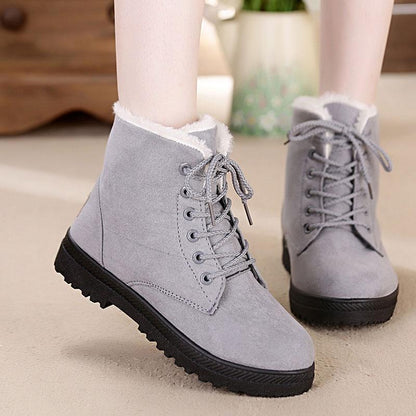 Fur Plush Winter Boots - FashionAngelz