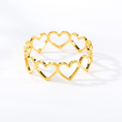 Linked Heart Ring - FashionAngelz