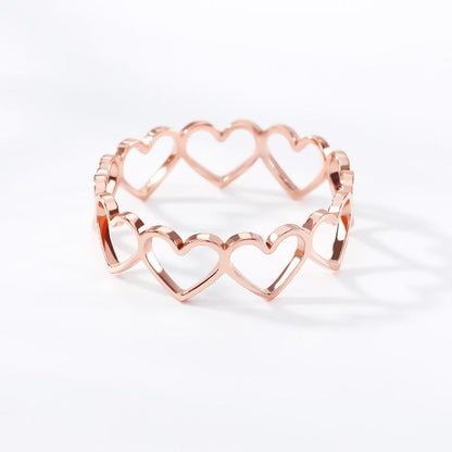 Linked Heart Ring - FashionAngelz