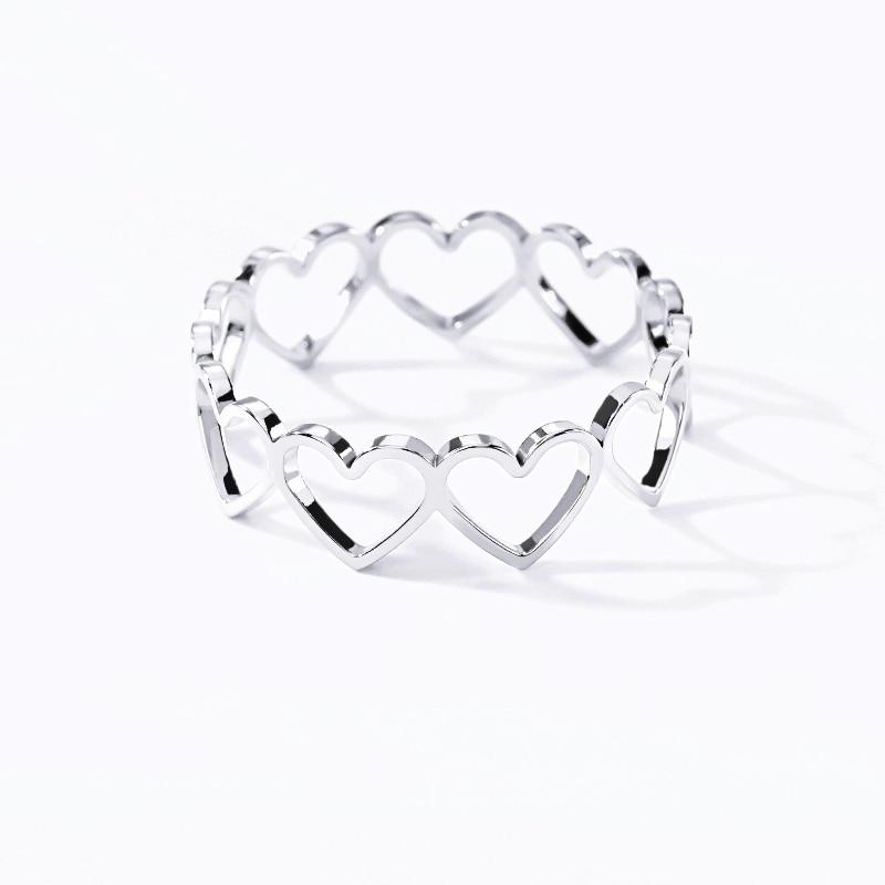 Linked Heart Ring - FashionAngelz