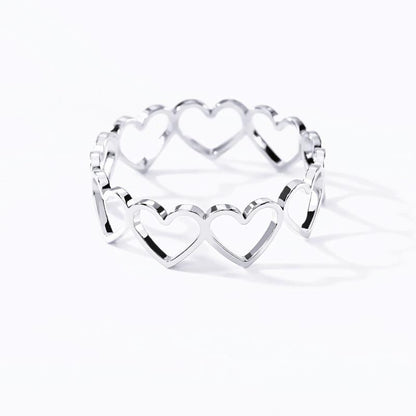 Linked Heart Ring - FashionAngelz