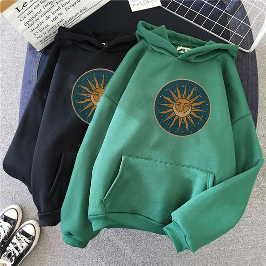 Sun & Moon Bohemian Hoodie Hoodies & Sweatshirts Feminism Store 
