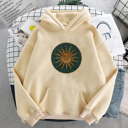 Sun & Moon Bohemian Hoodie Hoodies & Sweatshirts Feminism Store 