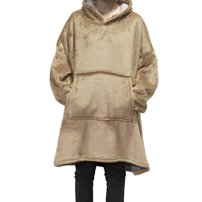 Giant Blanket Hoodie Hoodies & Sweatshirts Wensilian Trendy Store Khaki One Size 