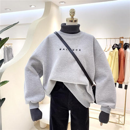 Double Layer Turtleneck Sweater Hoodies & Sweatshirts Kamazing Store 
