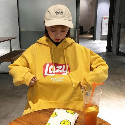 Lazy Sour Cream & Onion Hoodie Hoodies & Sweatshirts FashionMe Store 