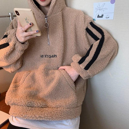 Zip Up "Necessary" Hoodie Hoodies & Sweatshirts Paida life diary Store 