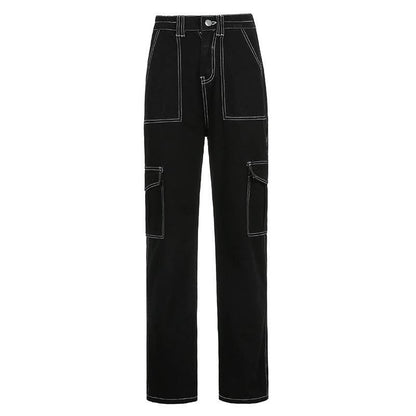 High Waist Relaxed Fit Jeans Jeans Emmababy^_^store Store 