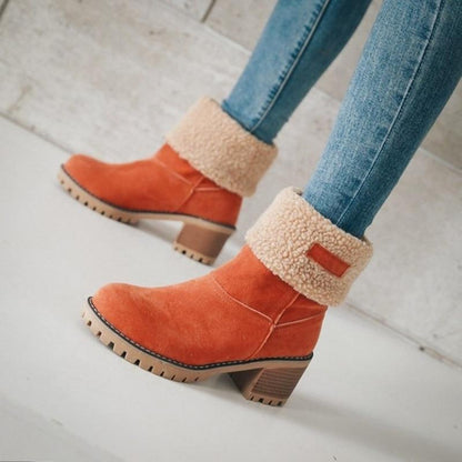 Slip On Snow Boots Ankle Boots Mr H Factory Store Orange 4 
