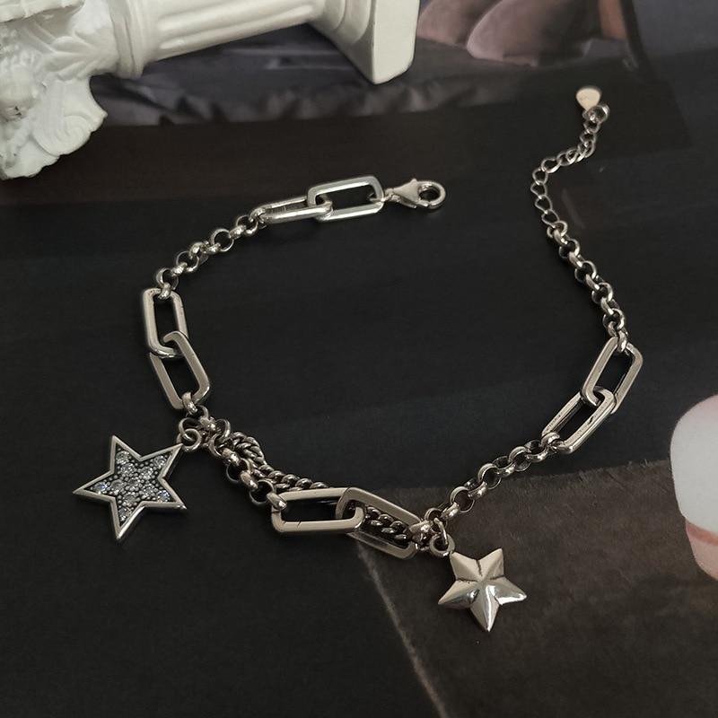 Silver Star Charm Bracelet - FashionAngelz