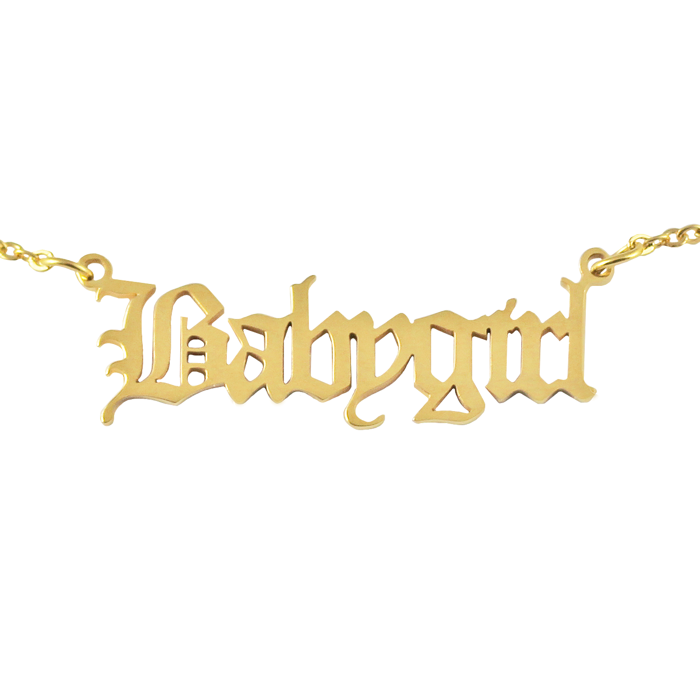 Old English Babygirl Necklace - FashionAngelz