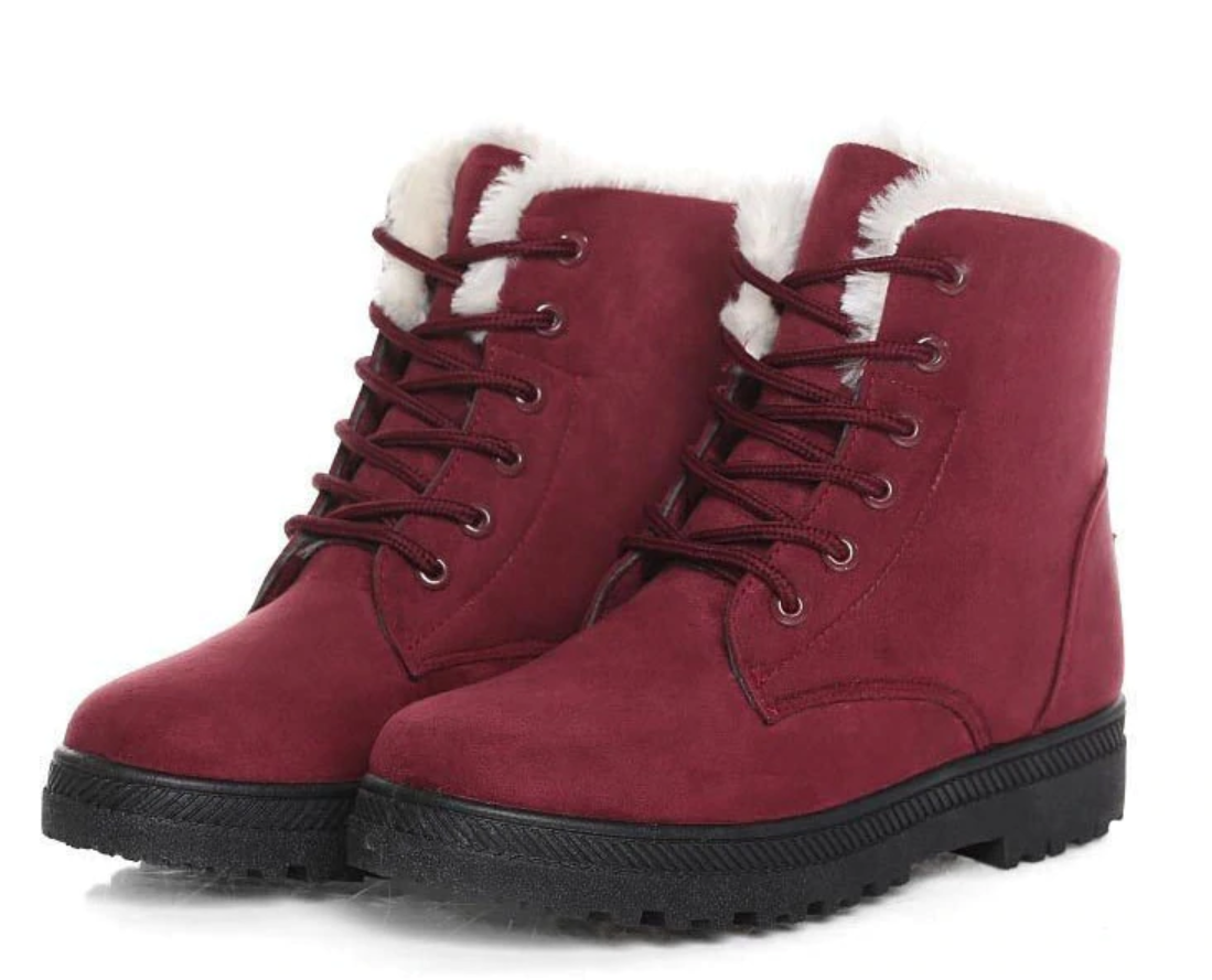 Fur Plush Winter Boots - FashionAngelz
