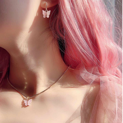 Single Butterfly Tennis Choker - FashionAngelz
