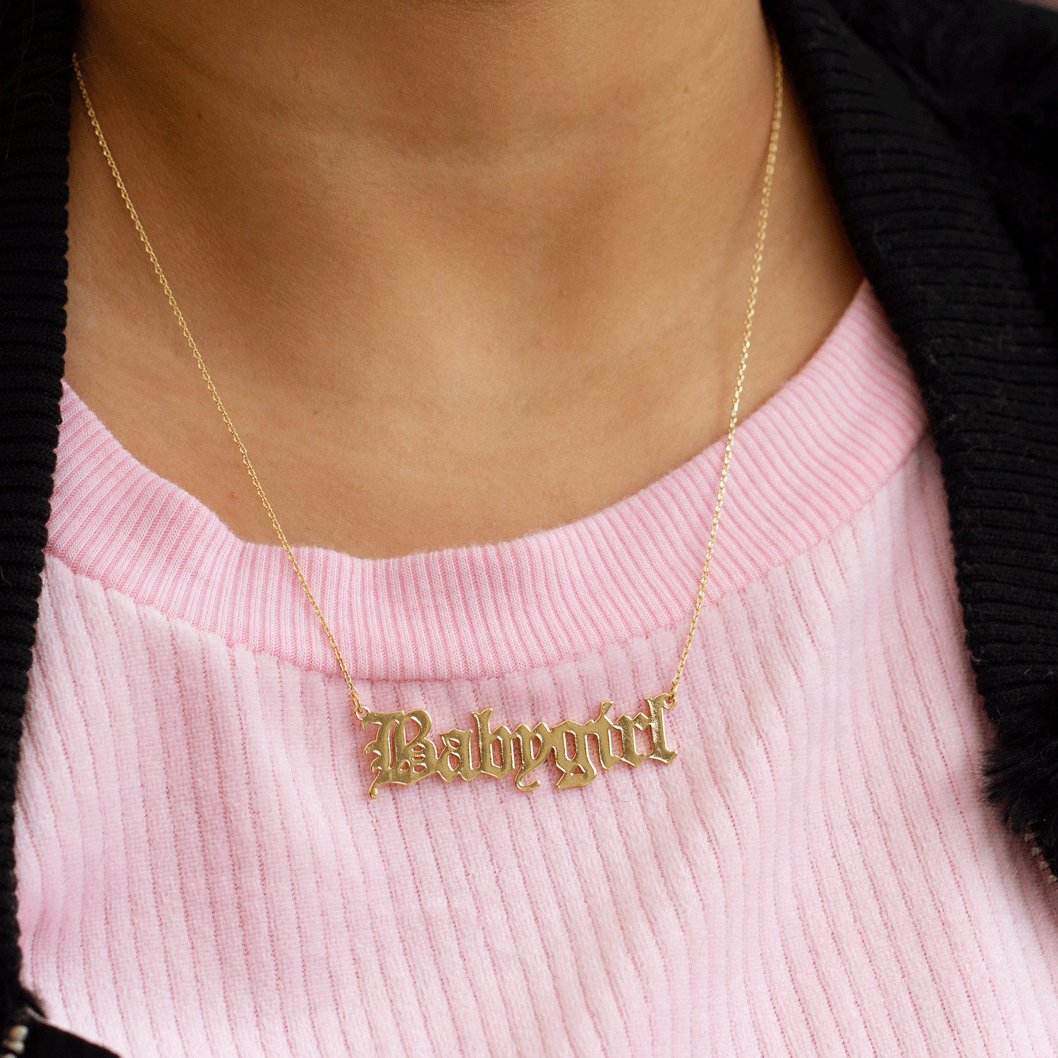 Old English Babygirl Necklace - FashionAngelz