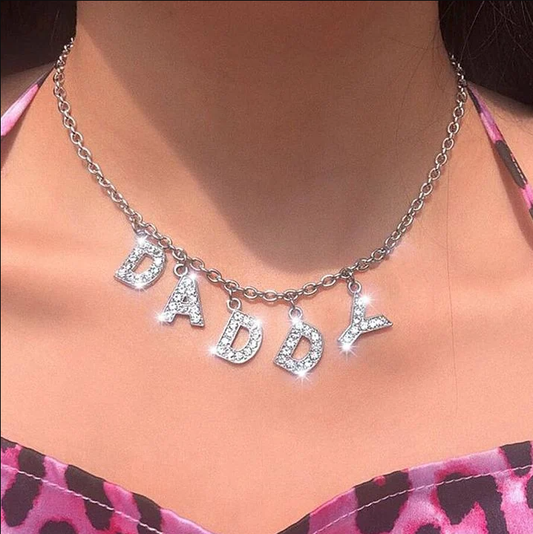 Custom Crystal Letter Necklace - FashionAngelz