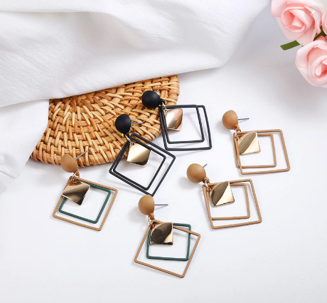 Acrylic Drop Earrings - FashionAngelz