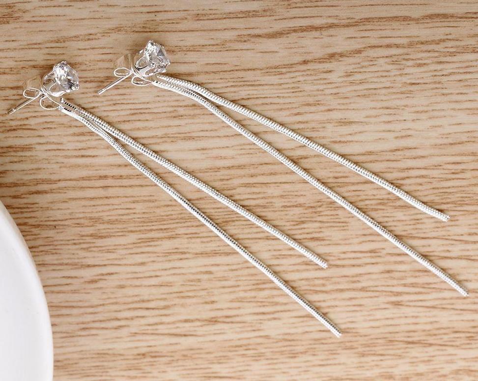 Silver Plated Dangled Earring - FashionAngelz