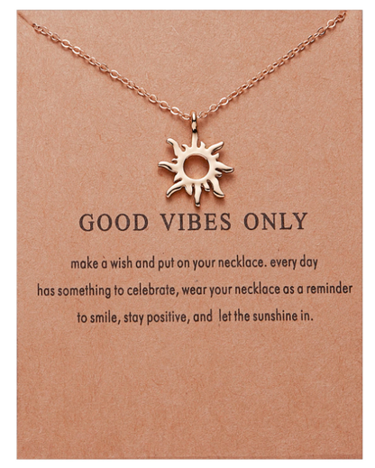 "Positive Vibes Only" Necklace - FashionAngelz