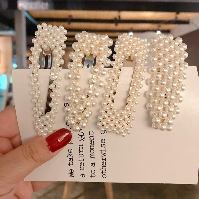 Barrette Pearl Hairclips - FashionAngelz