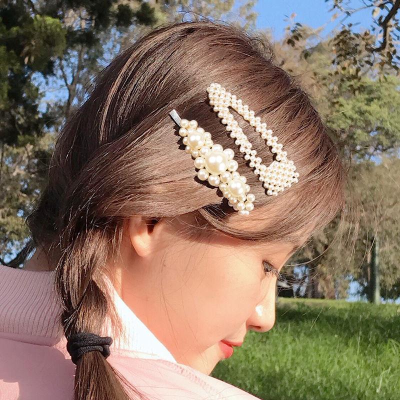 Barrette Pearl Hairclips - FashionAngelz